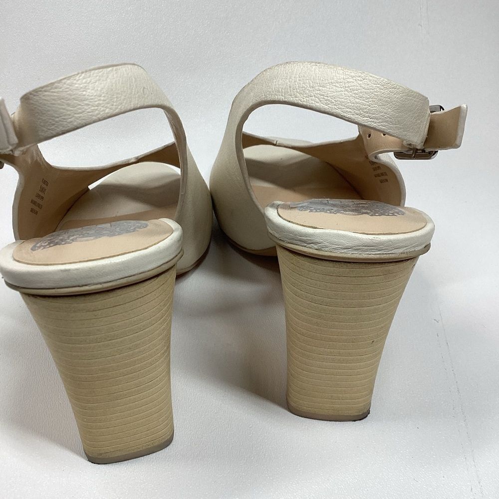Vince camuto  Ivory Cream drenal peep toe sling back‎ sandal size 9.5 - Picture 6 of 10